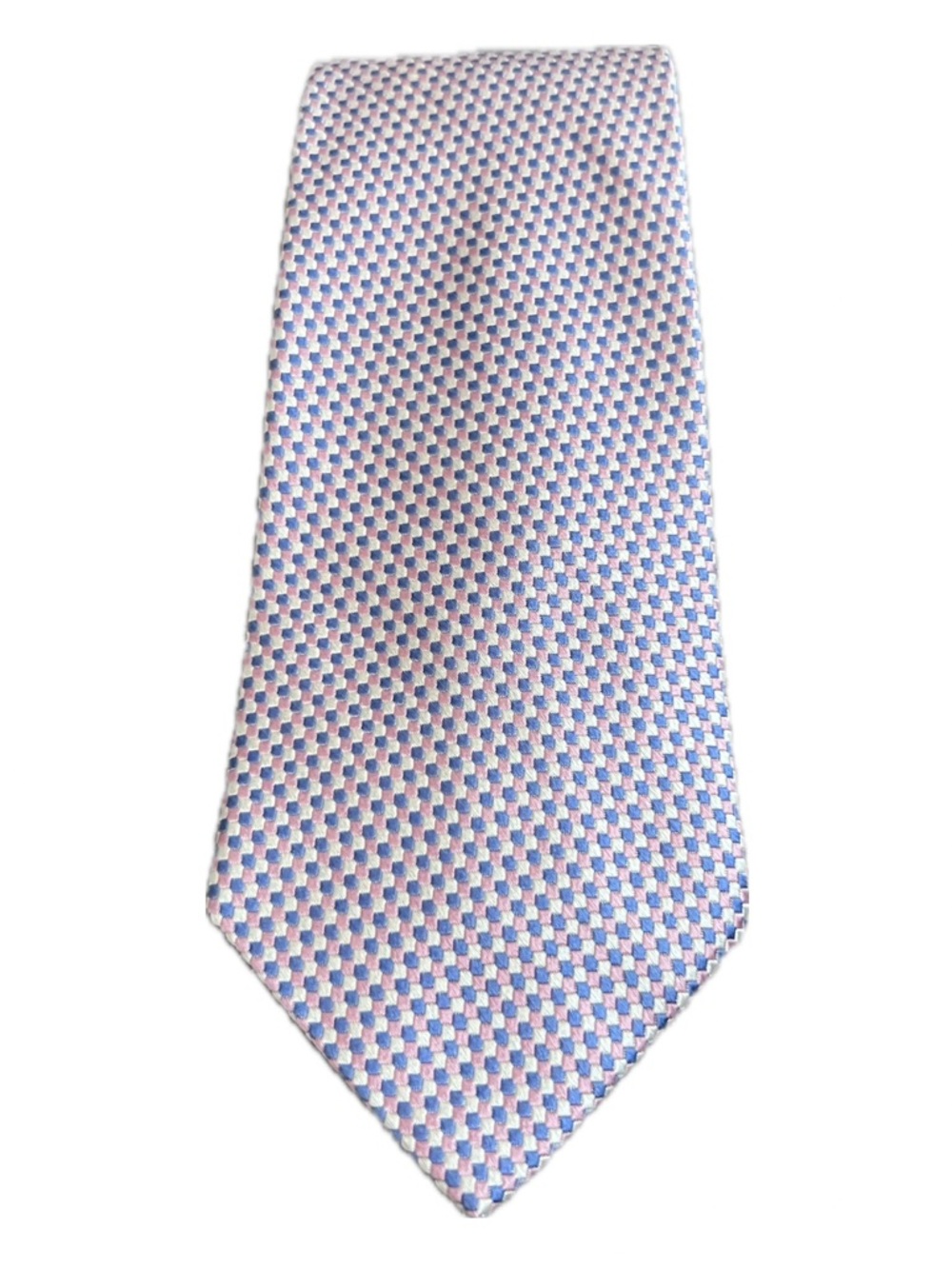 Brooks Brother 346 Pink and Blue Micro-Pattern Silk Tie